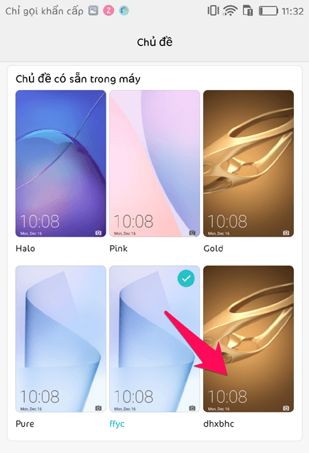 đổi font chữ huawei