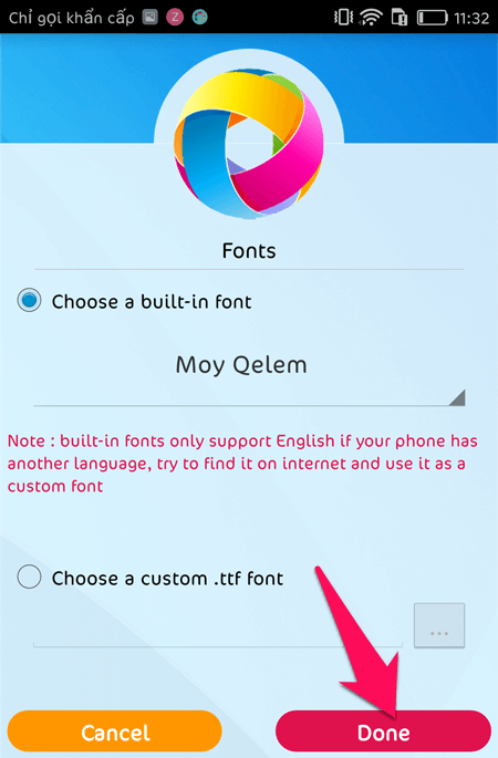 Cách đổi font chữ trên Huawi GR5 2017
