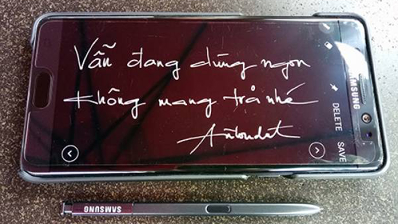 trả note 7 Nhiều người luyến tiếc và không muốn đem trả Note 7