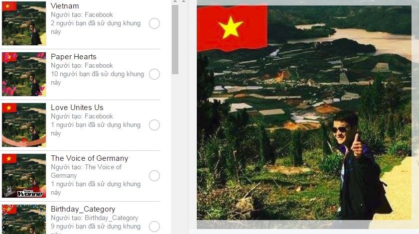 Facebook cho phép chèn cờ tổ quốc vào ảnh đại diện