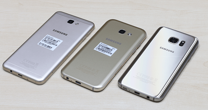 Samsung S7, Samsung A5 2017 và Samsung J7 Prime