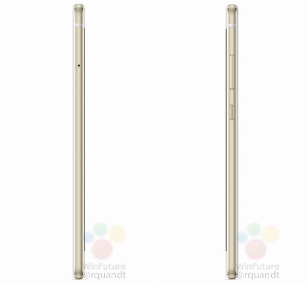 Hai cạnh trái phải của Huawei P10 Lite