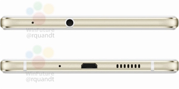 Hai cạnh trên dưới của Huawei P10 Lite