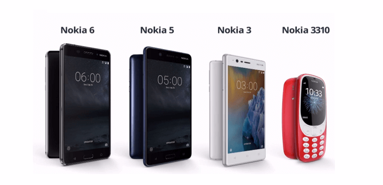 Nokia trở lại với 3 smartphone Android: Nokia 6, Nokia 5, Nokia 3