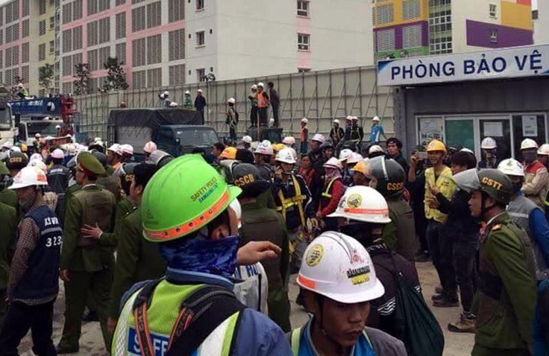 Cơ quan chức năng đến hiện trường vụ việc