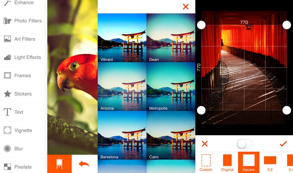 Trước khi được miễn phí Phoenix Photo Editor có giá 0,99 USD