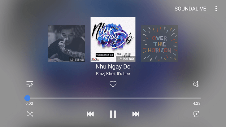 Giao diện chiều ngang