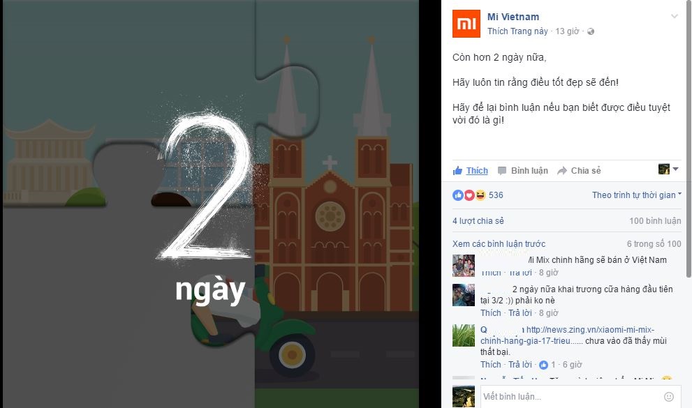 Xiaomi Việt Nam nhá hàng điều đặc biệt trong 2 ngày tới