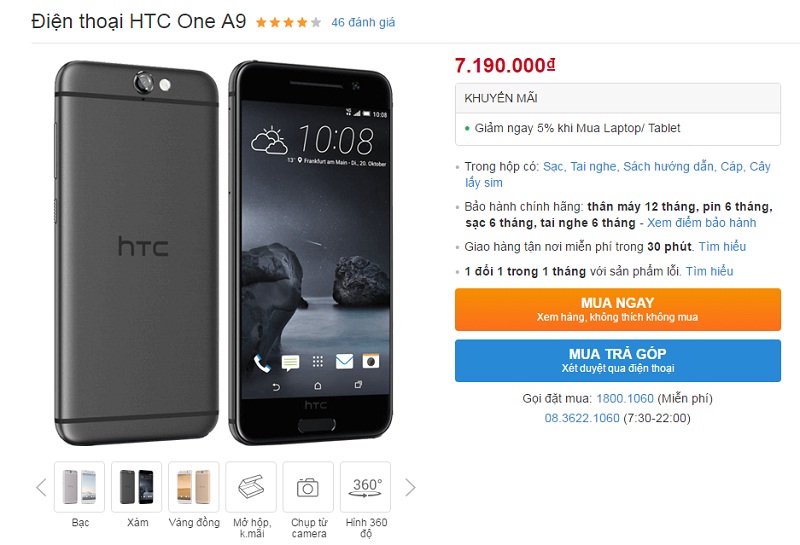 HTC One A9 a
