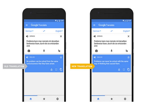 Theo Google, với việc áp dụng trí thông minh nhân tạo vào ứng dụng dịch thuật, sẽ giúp nội dung trở nên chính xác và gần gũi hơn