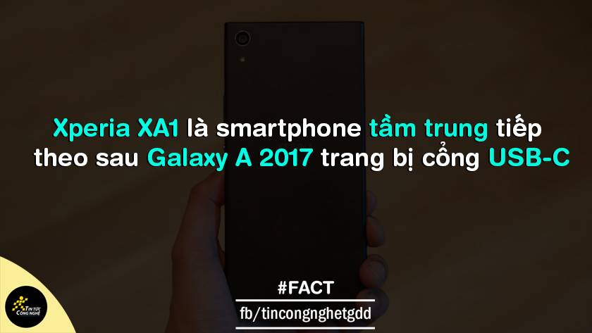 Xperia XA1 là thế hệ smartphone tầm trung thứ 2 được trang bị cổng USB-C Xperia XA1 là thế hệ smartphone tầm trung thứ 2 được trang bị cổng USB-C