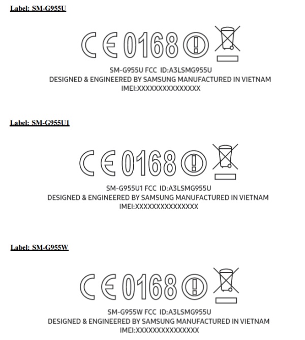 SM-G955U và SM-G955U1 là Galaxy S8 Plus dành cho thị trường Mỹ, còn SM-G955W dành cho Canada