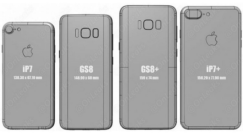 Galaxy S8, S8 Plus đọ kích thước cùng Galaxy S6, S7, Note 7 và iPhone 7 Galaxy S8, S8 Plus đọ kích thước cùng Galaxy S6, S7, Note 7 và iPhone 7