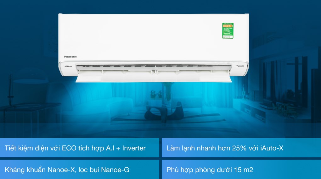 Máy lạnh Panasonic Inverter 1 HP CU/CS-XU9XKH-8 