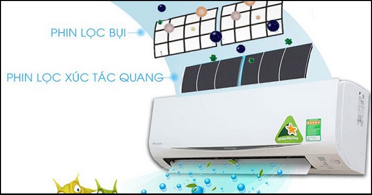Phin lọc xúc tác quang Apatit Titan của Daikin Phin lọc xúc tác quang Apatit Titan của Daikin