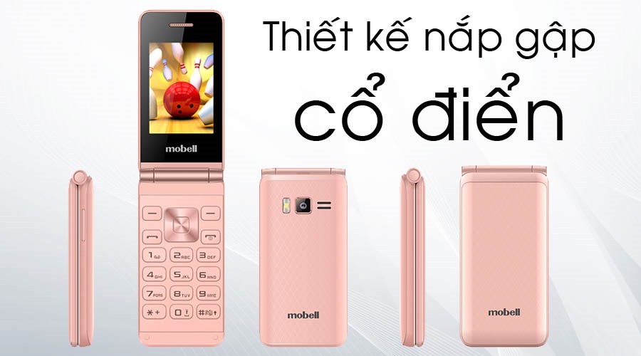 Mobell ra mắt điện thoại nắp gập thời trang giá dưới 1 triệu