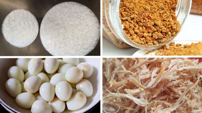 Nguyên liệu làm bánh tráng trộn Tây Ninh