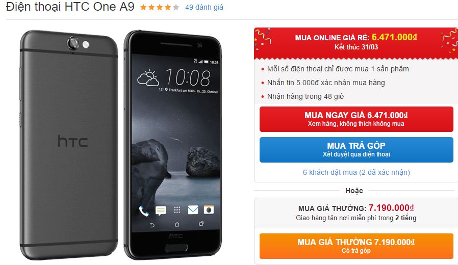 Smartphone khung vỏ kim loại đẹp như iPhone, camera có OIS tiếp tục được hạ giá