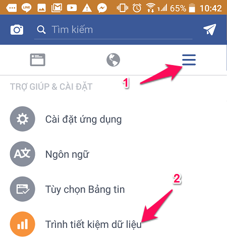 Chọn trình tiết kiệm dữ liệu