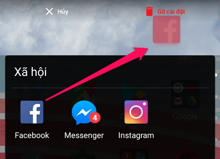 Xóa Facebook hiện tại