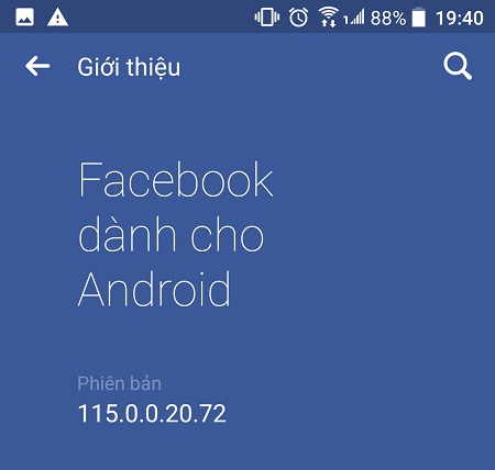 Cập nhật Facebook