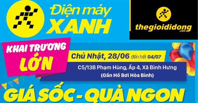 Khai trương siêu thị Điện máy XANH Phạm Hùng, Bình Chánh