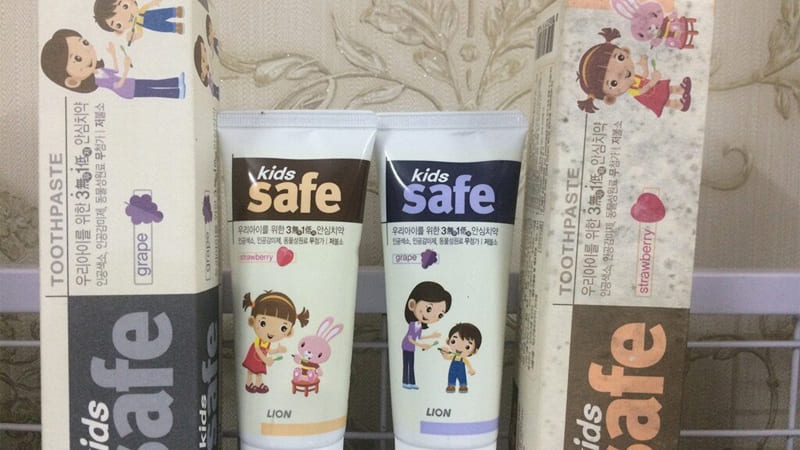 Kem đánh răng cho bé 2 - 10 tuổi Kids Safe hương dâu