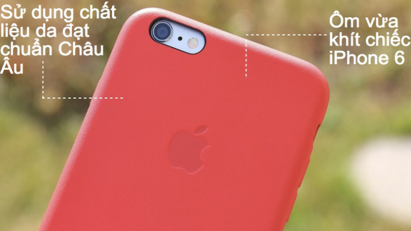 Case iPhone 6/6s màu đỏ sang trọng ôm khít iPhone