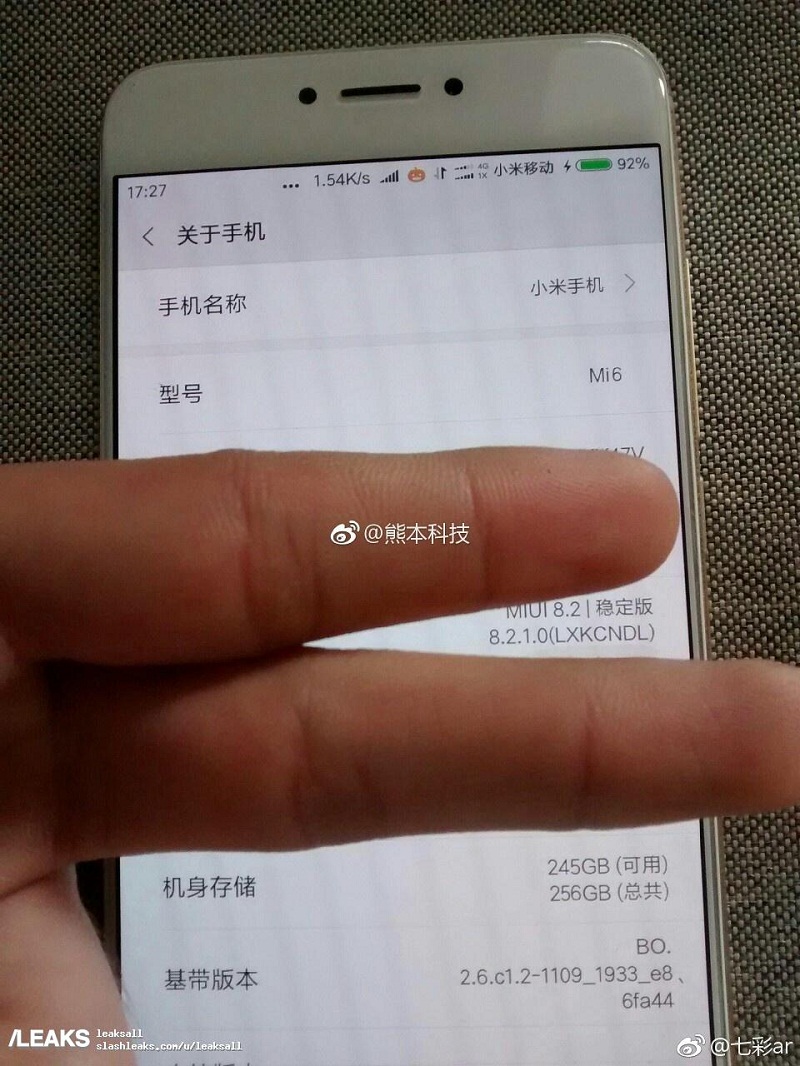 Xiaomi Mi 6 c Xiaomi Mi 6 c