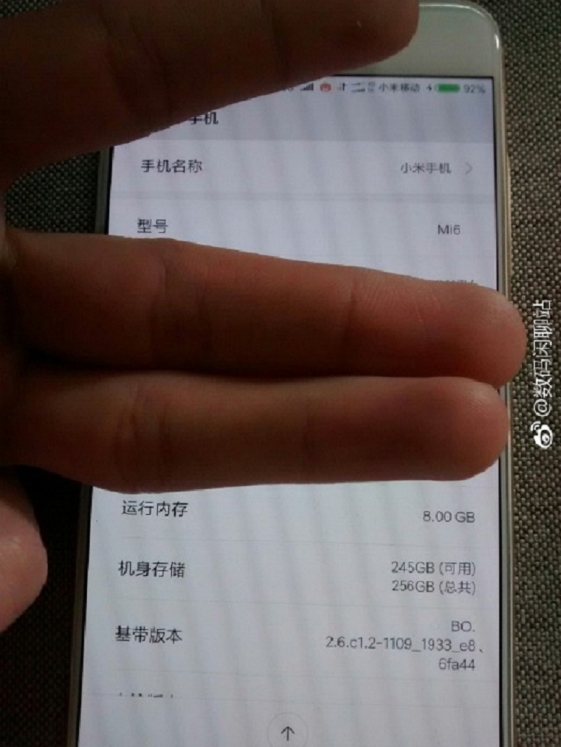 Xiaomi Mi 6 d Xiaomi Mi 6 d
