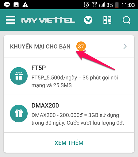 Đã có cách đăng ký lại gói data MT7 Viettel 7.000đ/1.2GB/ngày?