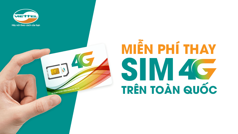 Miễn Phí Thay Sim 4g Viettel