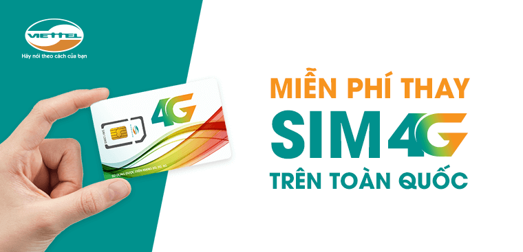 Miễn Phí đổi Sim 4g Viettel Tin Khuyến Mãi