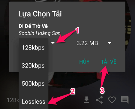 Cách tải nhạc chất lượng cao, lossless trên điện thoại Android