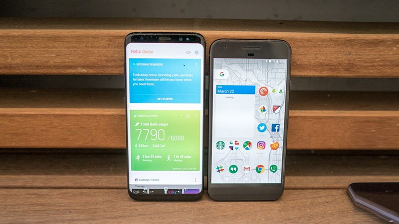So sánh Galaxy S8 và Google Pixel