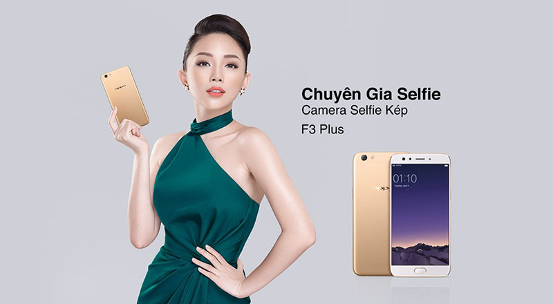 OPPO F3 Plus Tóc Tiên mở bán ngày 1/4/2017