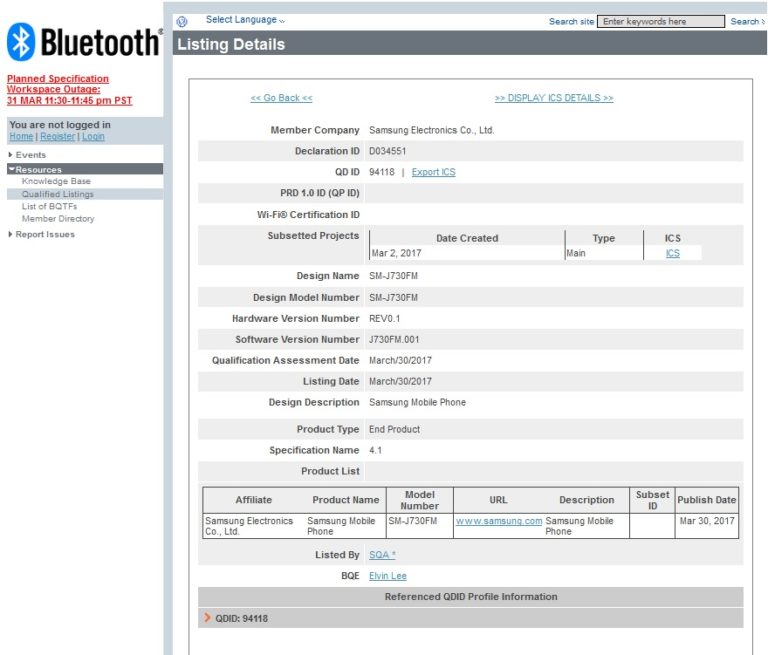 Galaxy J7 2017 đạt thêm chứng nhận quan trọng trước khi tiến ra thị trường Galaxy J7 2017 đạt thêm chứng nhận quan trọng trước khi tiến ra thị trường