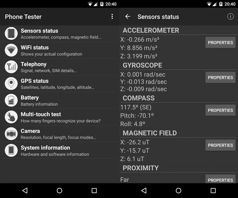Test smartphone Test smartphone