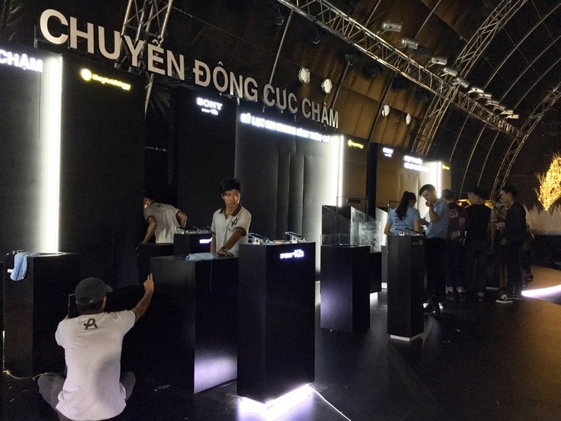 Hình ảnh chuẩn bị cho Lễ hội Sony cực hoành tráng sẽ diễn ra chiều nay