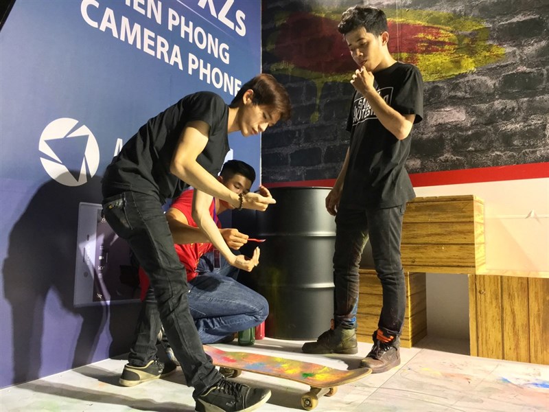 Hình ảnh chuẩn bị cho Lễ hội Sony cực hoành tráng sẽ diễn ra chiều nay