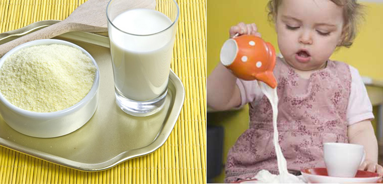 Chỉ nên pha sữa bột vào cháo khi bé không chịu uống hoặc uống được quá ít sữa