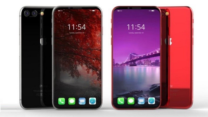 Mê mẩn trước mẫu thiết iPhone Edition màu đỏ không viền cạnh, camera kép