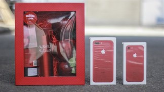 Mở hộp iPhone 7 và 7 Plus Red cùng bộ quà tặng Red For Love