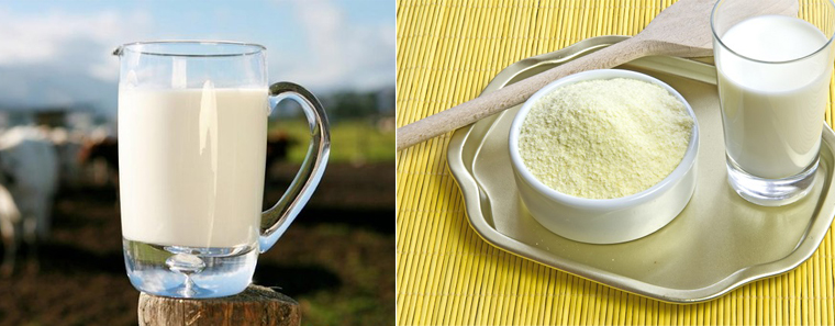 Sữa tươi và sữa bột có thể khác nhau về hàm lượng dinh dưỡng Sữa tươi và sữa bột có thể khác nhau về hàm lượng dinh dưỡng