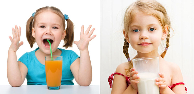 Uống sữa và ăn trái cây hoặc sinh tố (hay nước ép) tốt nhất nên tách biệt và cách nhau 1 giờ