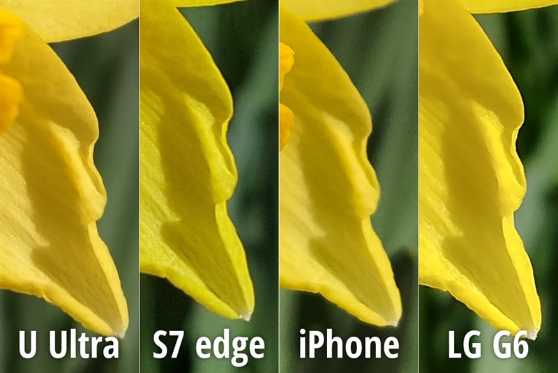 So sánh HTC U Ultra, LG g6, Galaxy S7 Edge và iPhone 7 Plus