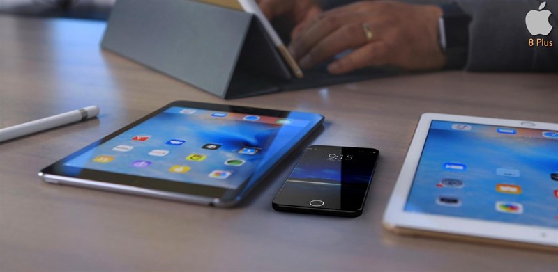 Chiêm ngưỡng mẫu iPhone 8 Plus với màn hình 5.8 inch, pin 3.400 mAh, mỏng 6.2 mm