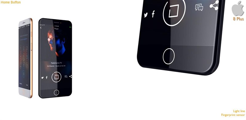 Chiêm ngưỡng mẫu iPhone 8 Plus với màn hình 5.8 inch, pin 3.400 mAh, mỏng 6.2 mm