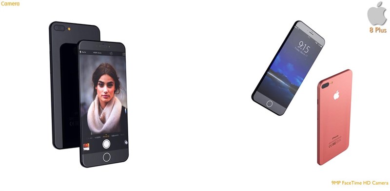 Chiêm ngưỡng mẫu iPhone 8 Plus với màn hình 5.8 inch, pin 3.400 mAh, mỏng 6.2 mm