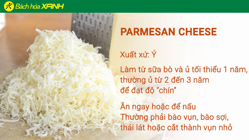 Phô mai Parmesan xuất xứ từ Ý